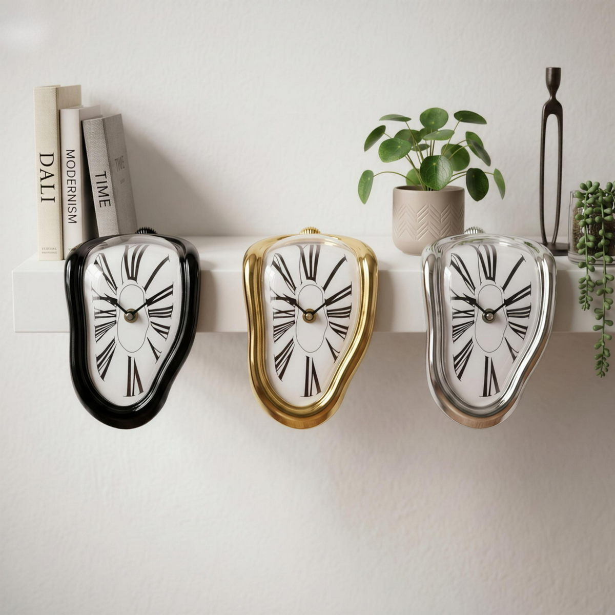 Surreal Melting Wall Clock Dali Style Home Decor