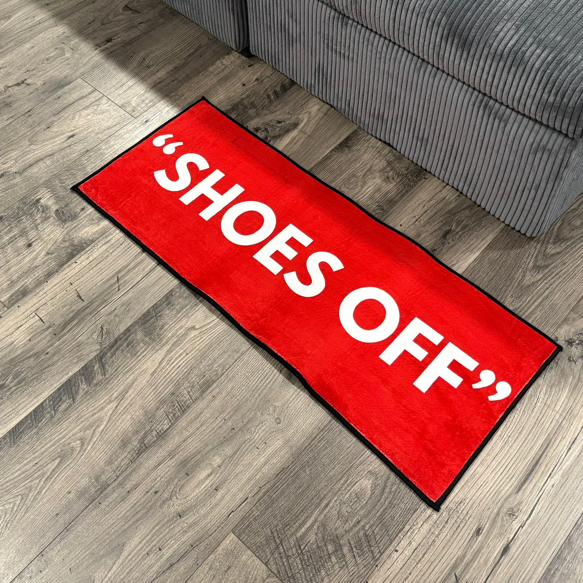 Shoes Off Entryway Runner Rug Funny Doormat