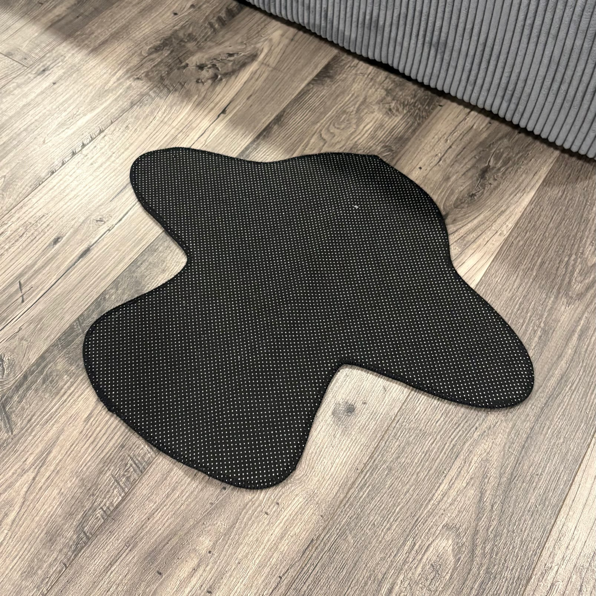UFO Flying Saucer Shaped Glowing Beam Novelty Rug