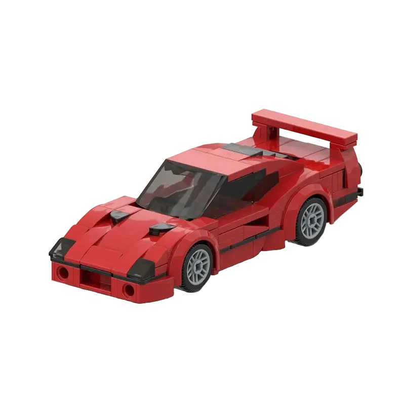 Mini Brick Build Sports Car Building Block Model Set