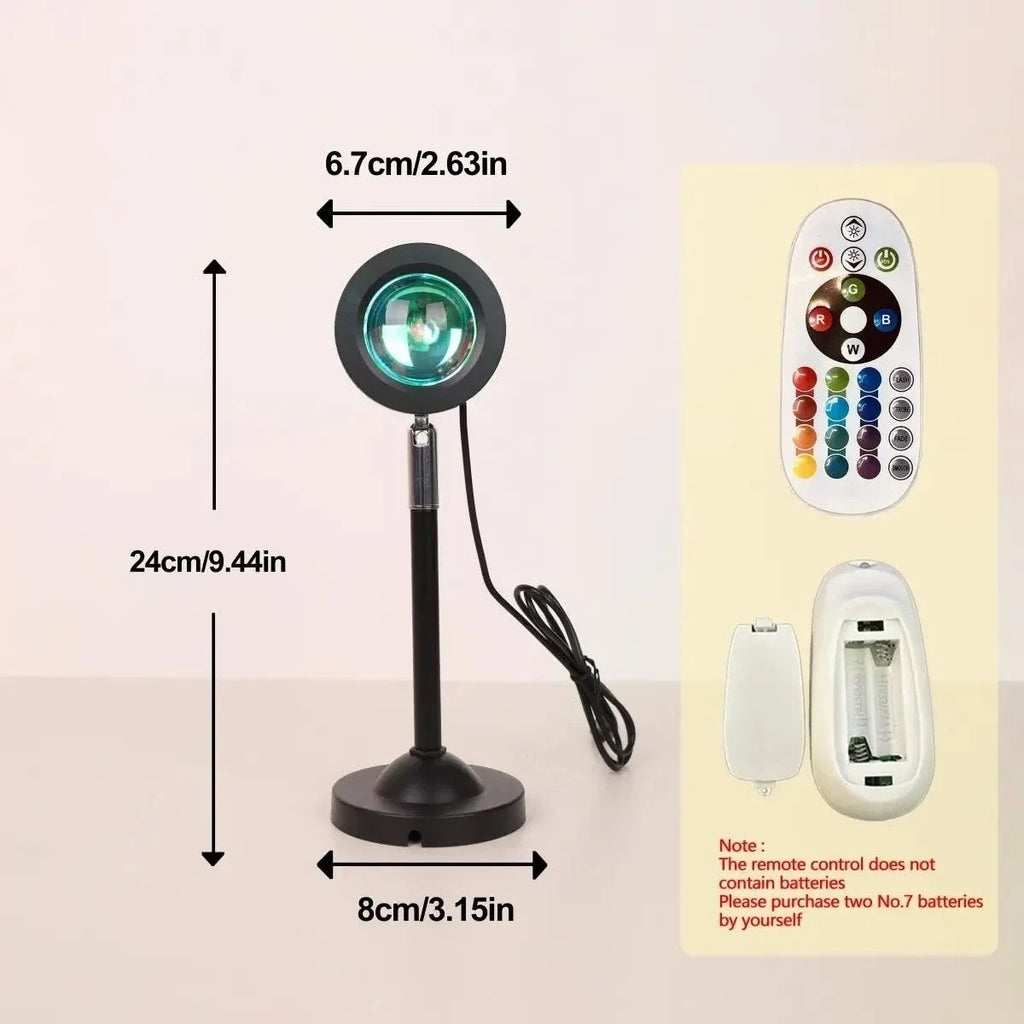 Sunset Projection Aesthetic Gradient Night Light Lamp