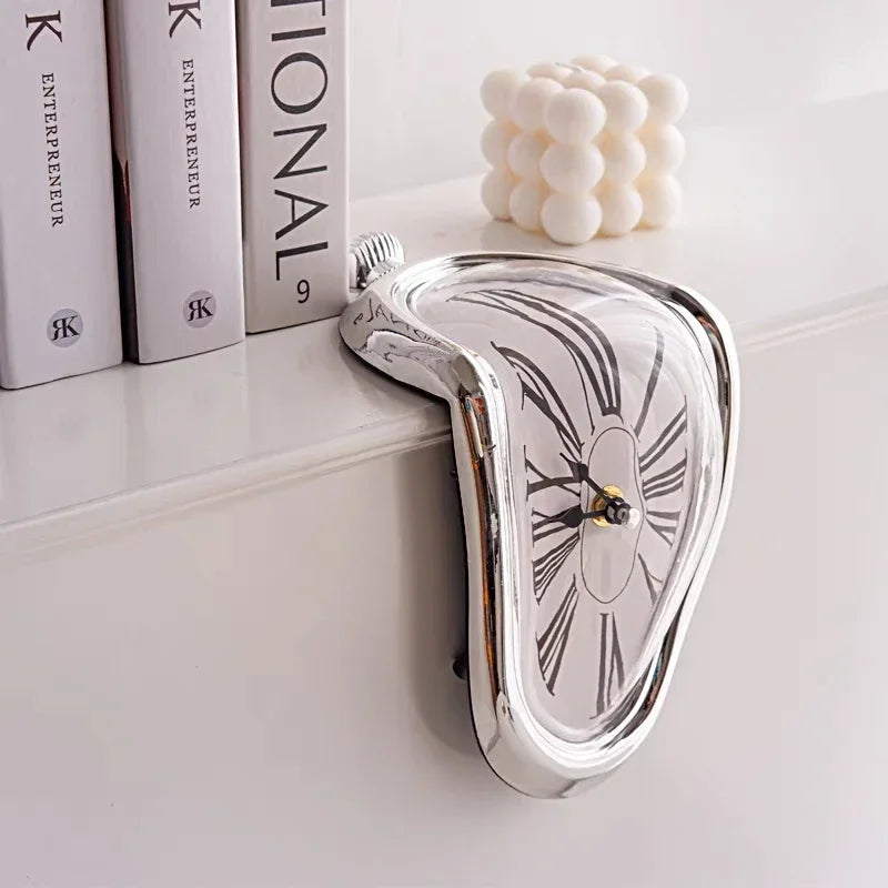 Surreal Melting Wall Clock Dali Style Home Decor