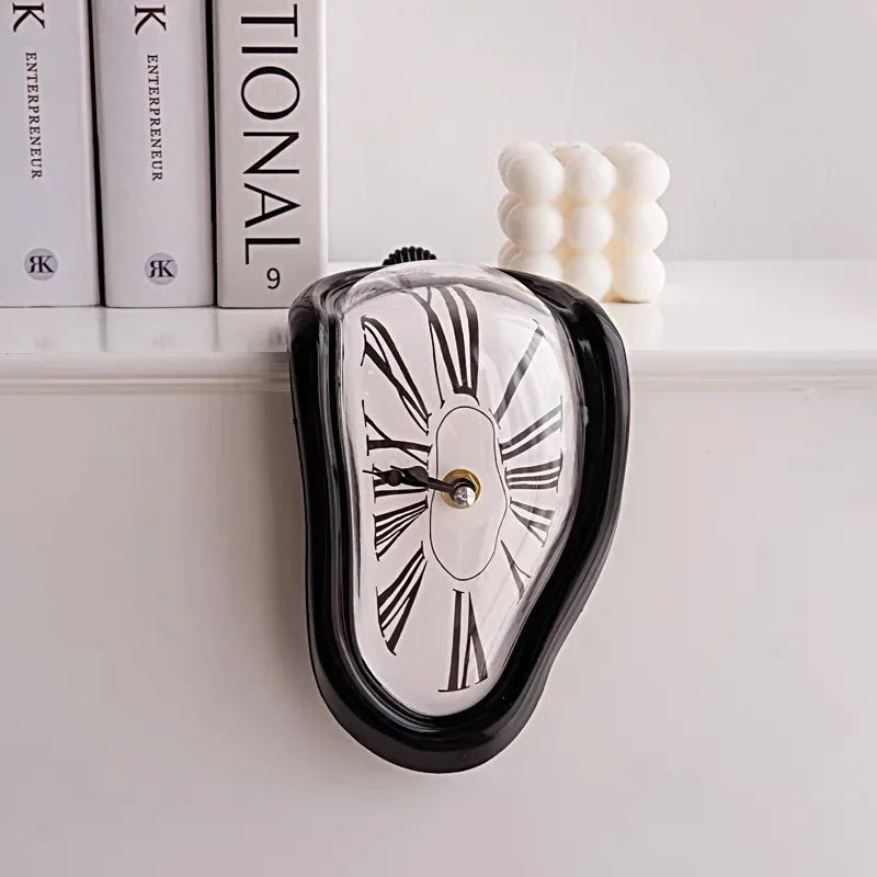 Surreal Melting Wall Clock Dali Style Home Decor