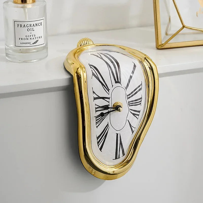 Surreal Melting Wall Clock Dali Style Home Decor