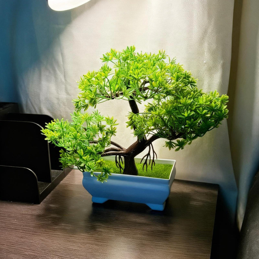 Realistic Artificial Bonsai Tree Potted Faux Plant