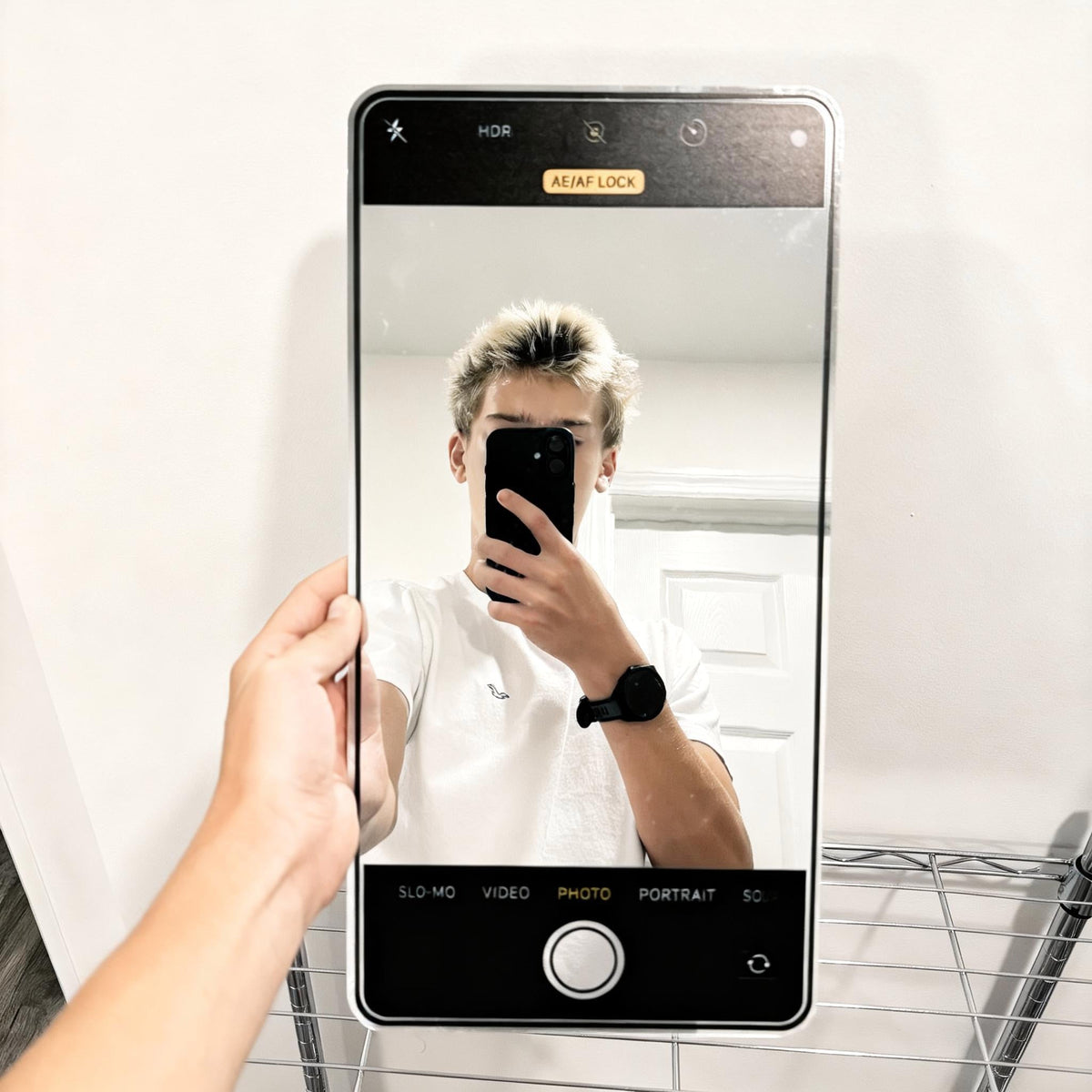 Smartphone Camera Shaped Wall Mirror Trendy Room Decor