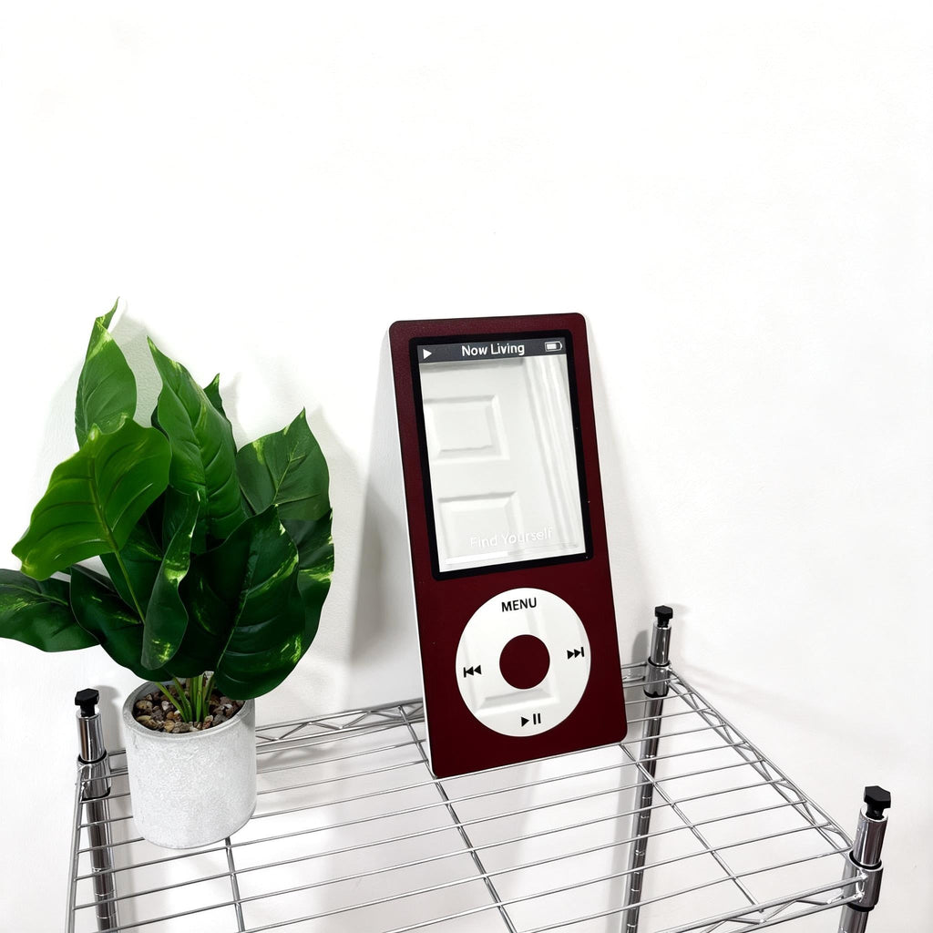 Retro Click Wheel MP3 Player Wall Mirror