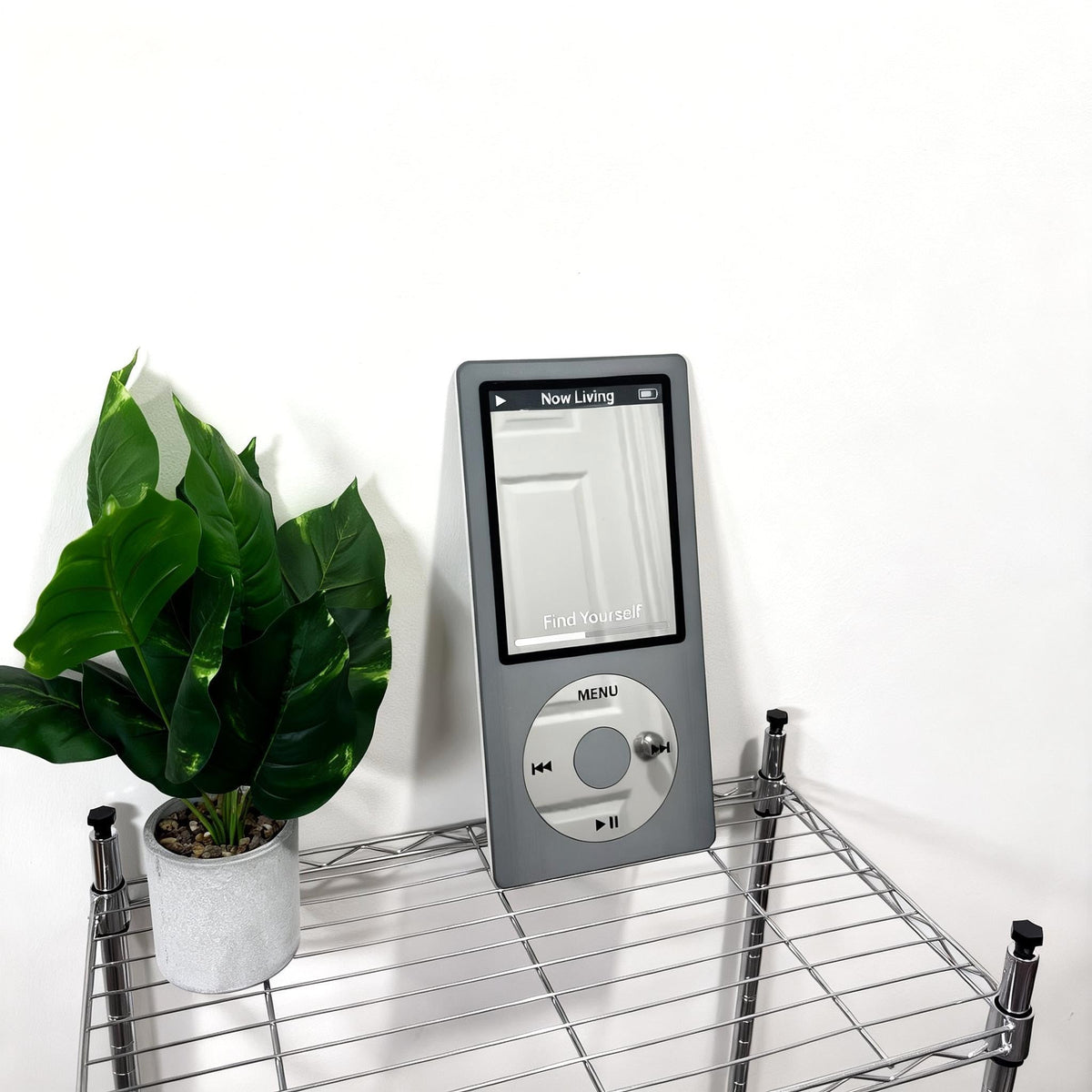 Retro Click Wheel MP3 Player Wall Mirror
