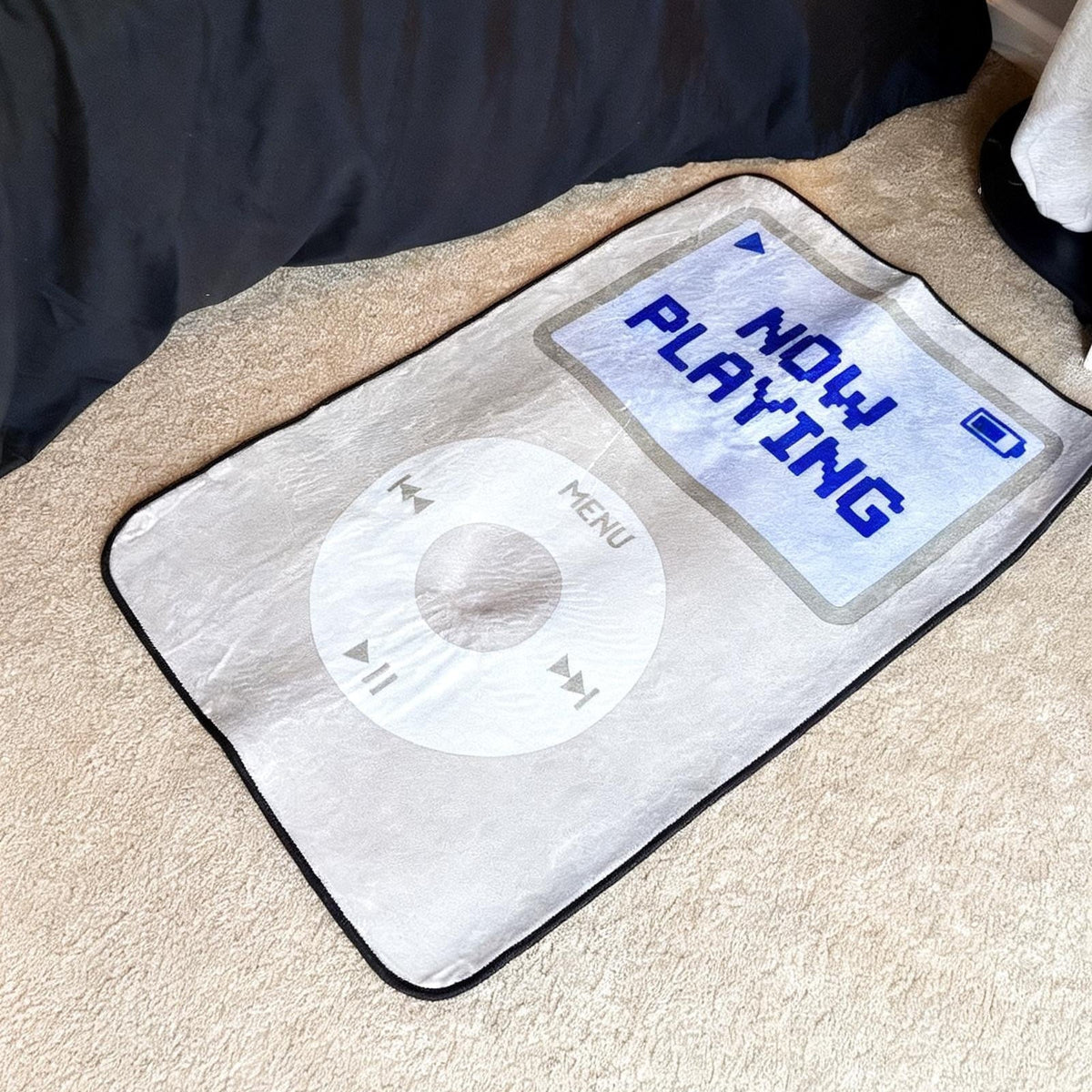 Now Playing MP3 Player Shaped Retro Music Room Rug