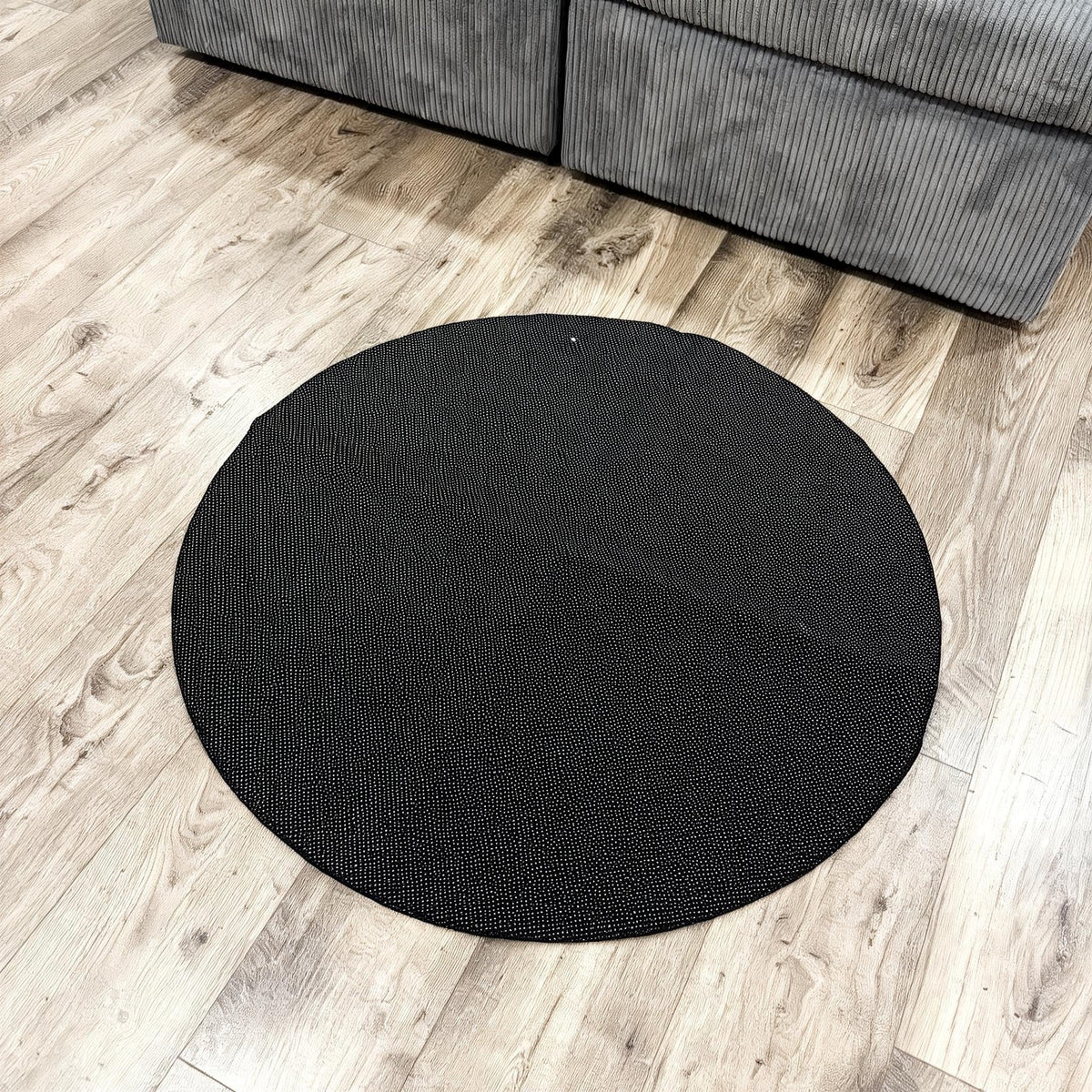 Vinyl Record Shaped Circular Retro Music Room Rug