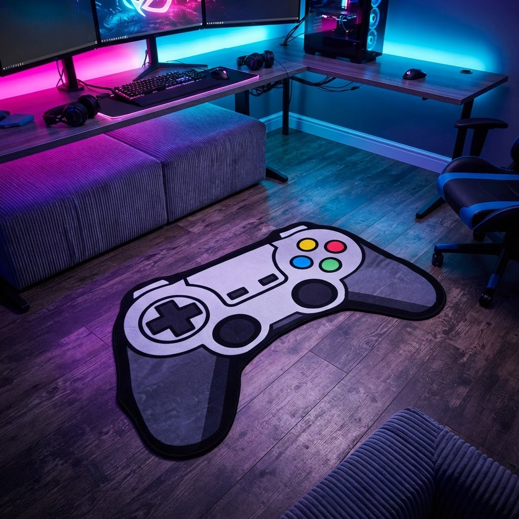 Game Controller Rug lifestyle
