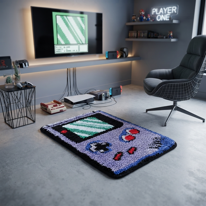 Game Console Controller Rug Gaming Room Centerpiece
